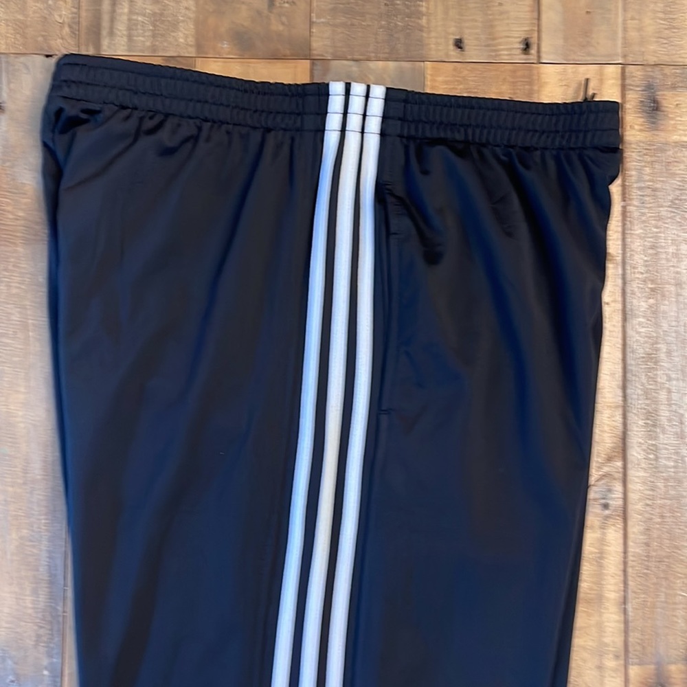 Adidas men’s black, three stripes tri cot pant NWT new perfect men’s large L - Picture 7 of 10
